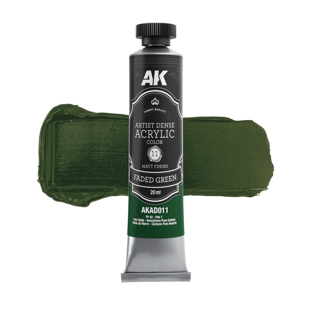 Artistic Dense Acrylic - Faded Green Artistic Dense Acrylic - Faded Green