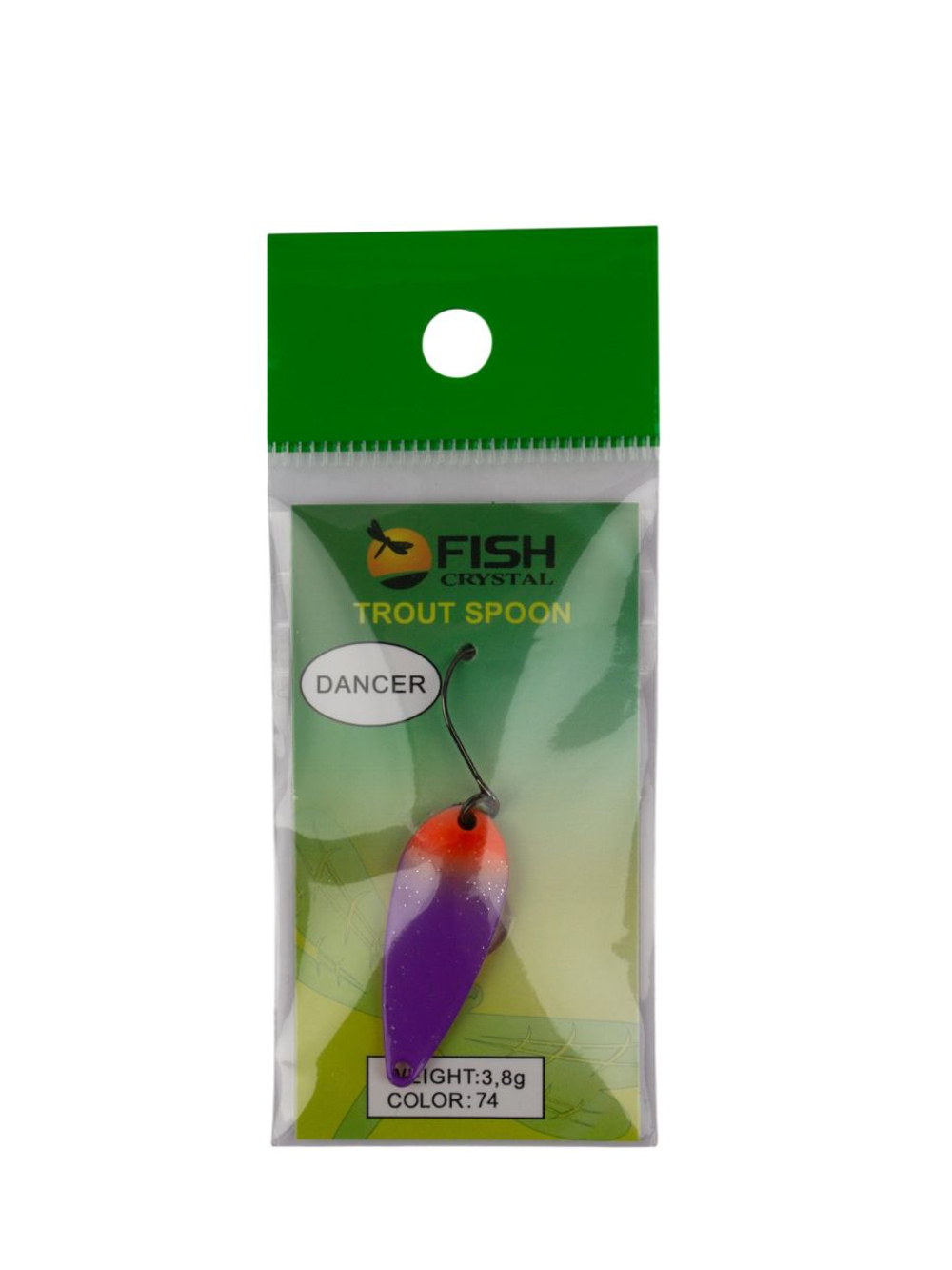 Блесна Fish Crystal DANCER 35 мм 3,8г на форель #74