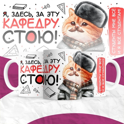 Кружка Я здесь за эту кафедру стою