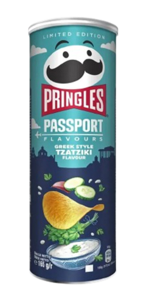 Чипсы Pringles Passport Greek Style Tzatziki со вкусом греческого соуса Цацики