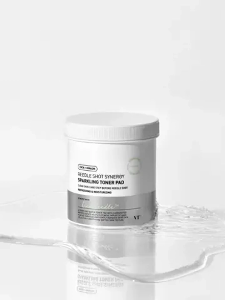 VT Cosmetics Отшелушивающие тонер-пэды с газированной водой и микроиглами Reedle Shot Synergy Sparkling Toner Pad 80 шт