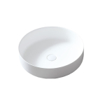 Раковина Солид Серфейс (Solid Surface) Vincea VBS-6S16MW, 450*450*130, накладная, цвет белый матовый,