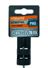 Отвертка крестовая PH0x75мм, CrV, магнитный наконечник Sturm! — фото 4