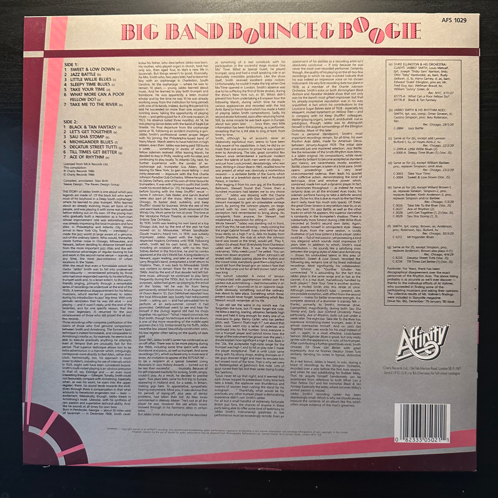 Jabbo Smith & His Rhythm Aces - Sweet 'N' Low Down (Англия 1986г.)