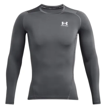 Компрессионная одежда Under Armour HeatGear Armour Comp Long Sleeve - castlerock/white