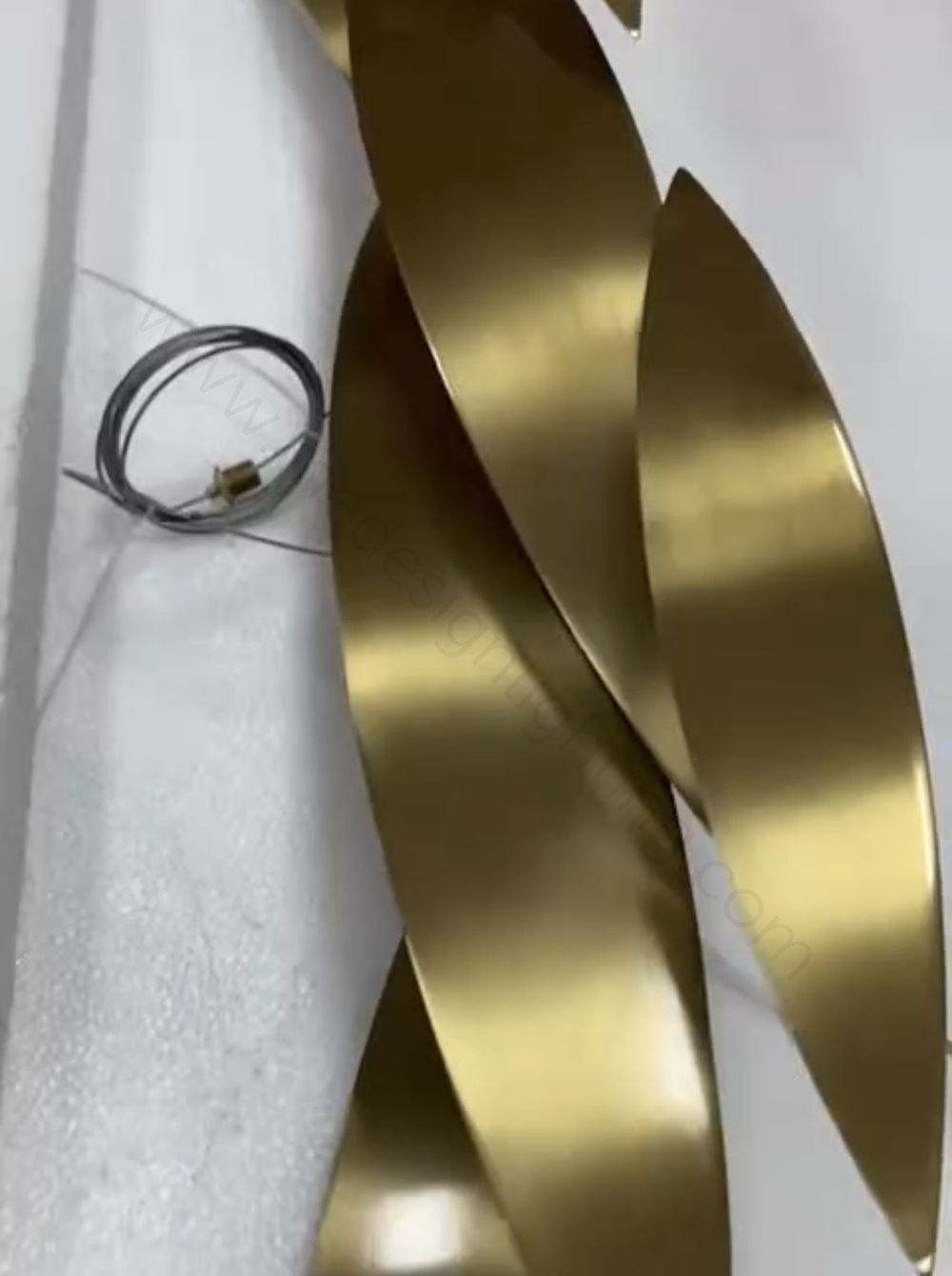 Pendant design lamp Luce Argentati by Terzani (Gold)