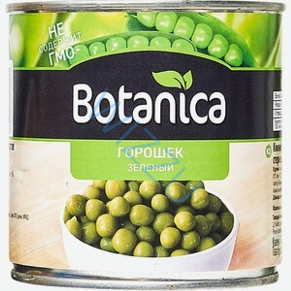 Горошек зеленый из мозговых сортов Botanica 425 мл ж/б