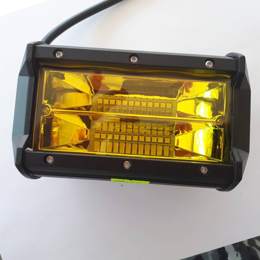 72W (Желтое) \ Светодиодная балка (фара), 72W, ближний свет, желтое свечение, серия ЕвроСтар (1 шт.) =