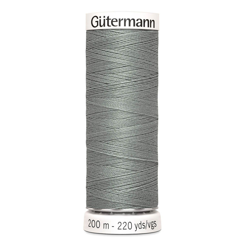 Нить Sew-All 200 м, Gutermann, 634 пепельно серовато-зеленый