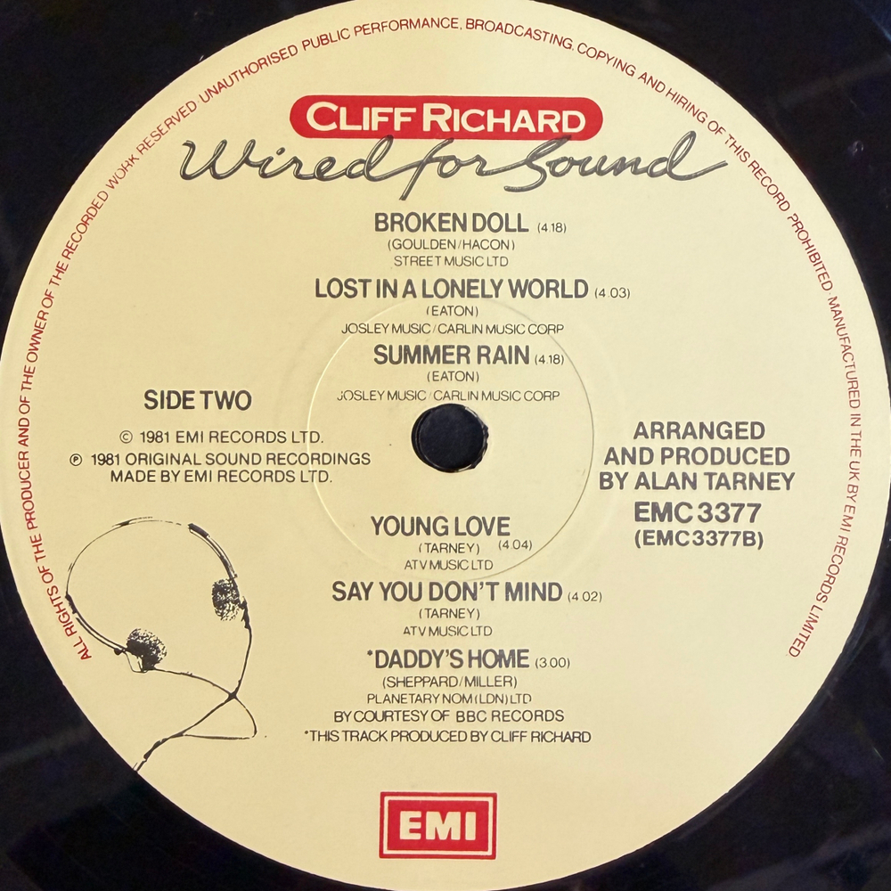 Cliff Richard ‎– Wired For Sound (Англия 1981г.)