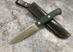 Нож ТКК (2,5), N690, микарта изумруд, насечка 243.0752