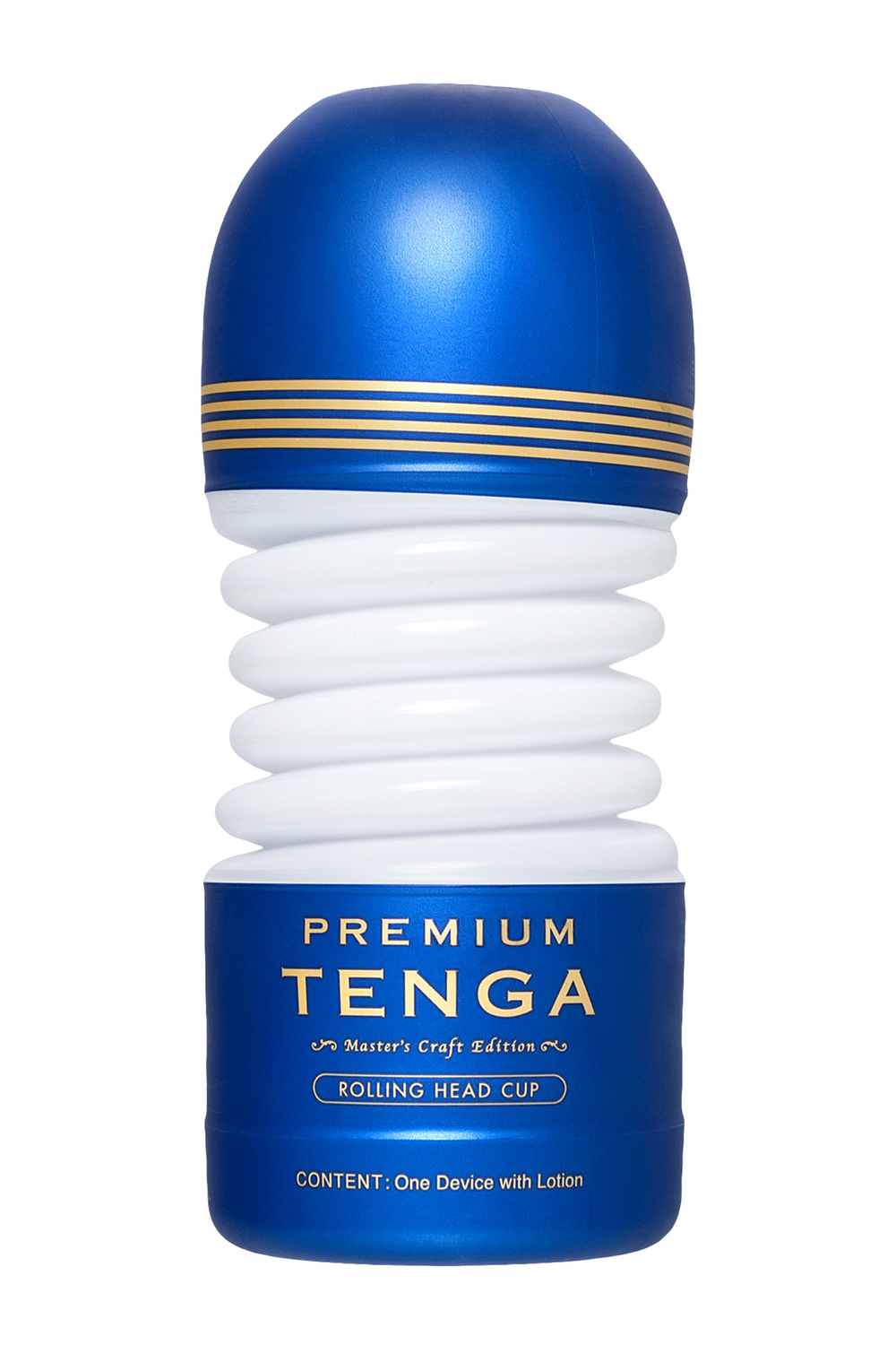 Нереалистичный мастурбатор Tenga Rolling Head Cup голубой 15,5 см