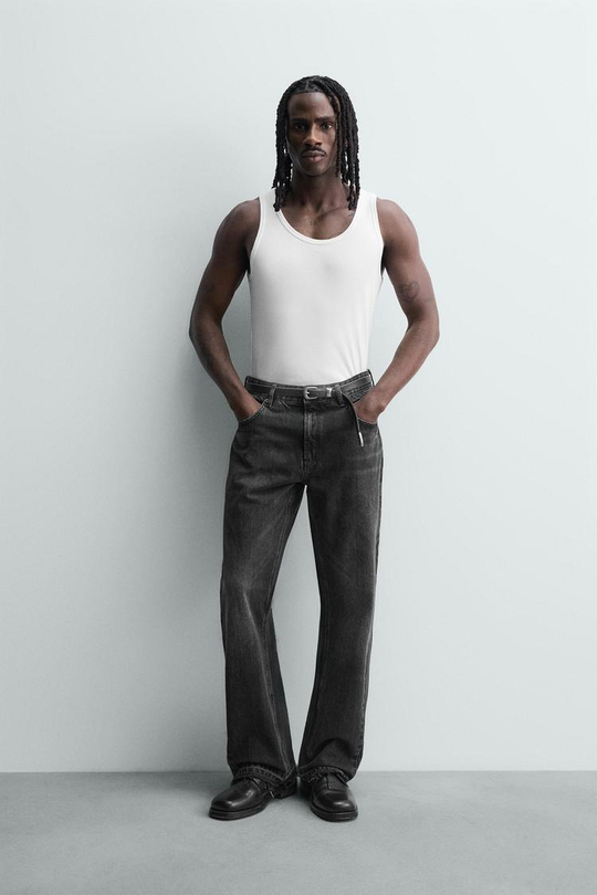 ZARA ДЖИНСЫ FLARE FIT, УГОЛЬНЫЙ
