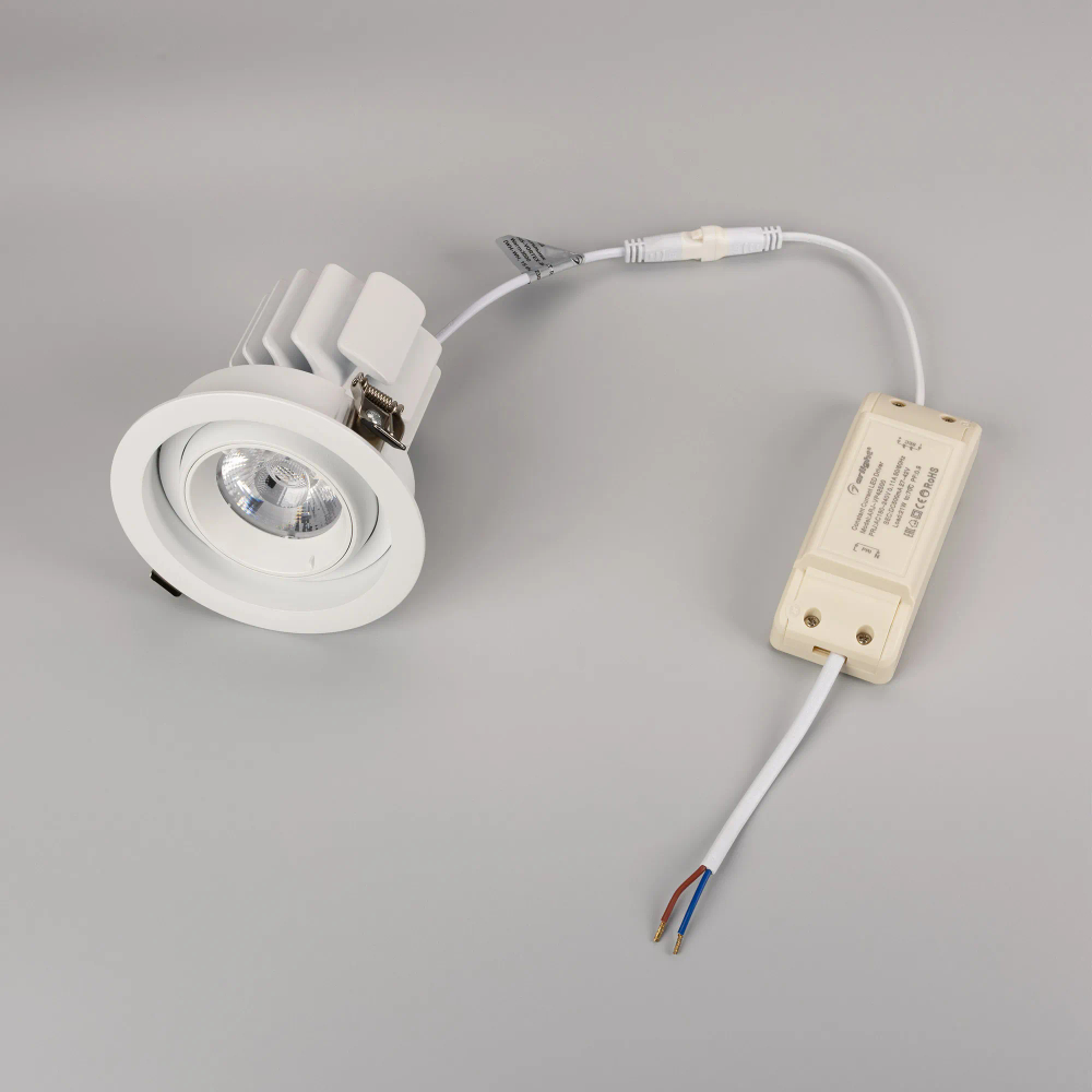 Светильник MS-VORTEX-BUILT-R110-20W Day4000 (WH-WH, 20 deg, 230V) (Arlight, IP20 Металл, 5 лет) 057753