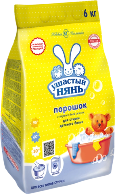 Ушастый нянь Стиральный порошок 6кг