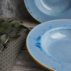 Тарелка глубокая 300 мл d 20 см h4,7 см для супа, пасты Blue Panasia P.L. Proff Cuisine [1]