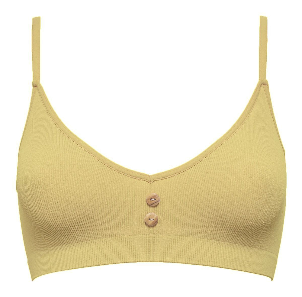 Эко-бюстгальтер в мелкий рубчик Eco-wear (Размер: XL) (Цвет: мятный)