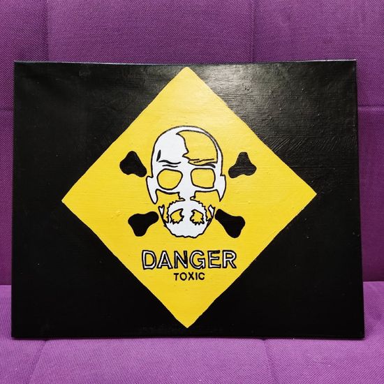 Картина авторская на холсте Во все тяжкие "Danger" (40х50см)