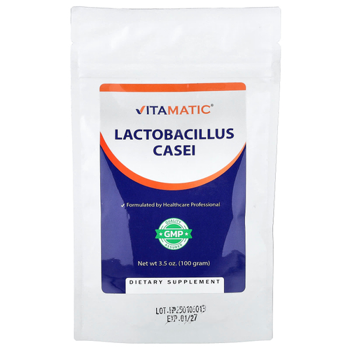 Vitamatic, лактобактерии казеи (Lactobacillus casei), 100 г (3,5 унции)