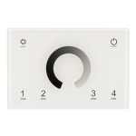 Панель Sens SMART-P79-DIM White (230V, 4 зоны, 2.4G) (Arlight, IP20 Пластик, 5 лет)