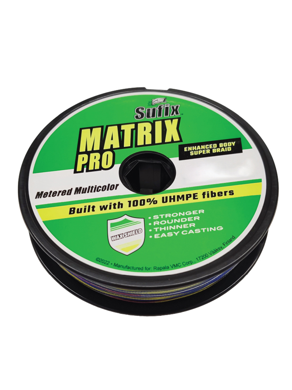 Плетеный шнур для рыбалки Sufix Matrix Pro x6 разноцветный 100 м 0,12 мм 8,1 кг