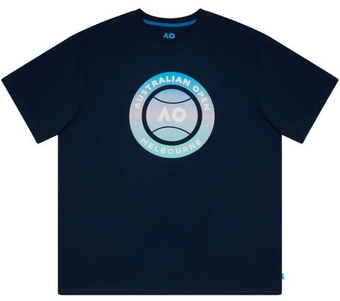 Мужская теннисная футболка Australian Open AO Round Logo Tee - небесный