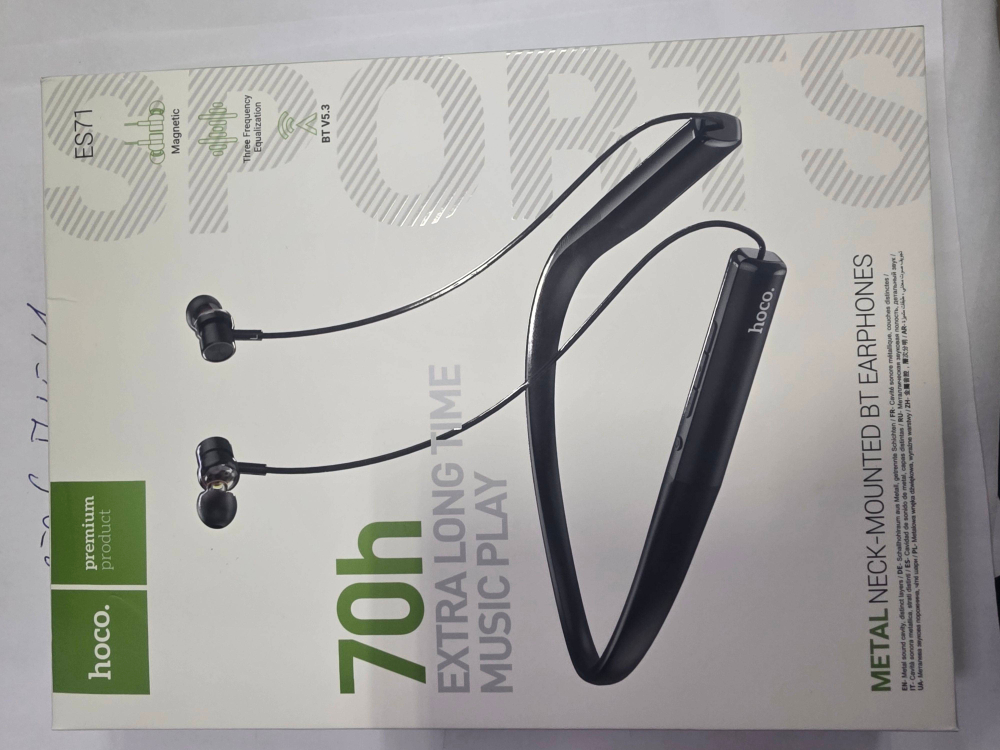 Беспроводные наушники HOCO ES71 BT Headset  Obsidian Black