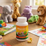 NaturesPlus, Animal Parade, витамин C, жевательная добавка для детей, со вкусом апельсинового сока, без сахара, 90 таблеток в форме животных