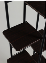 Подставка для цветов Greengo, 7 полок, 36×23×120 см, напольная, каркас металл, полки МДФ, чёрная