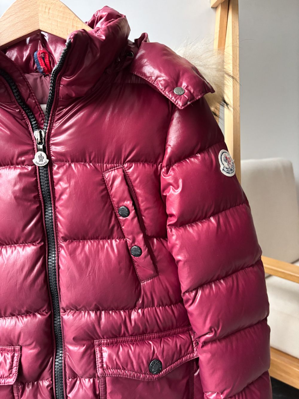Пуховое пальто Moncler, 128 оригинал