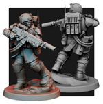Astra Militarum Гвардеец с хэллганом миниатюра для AOS,Waha, Настольная игра, НРИ, Варгейм, РПГ