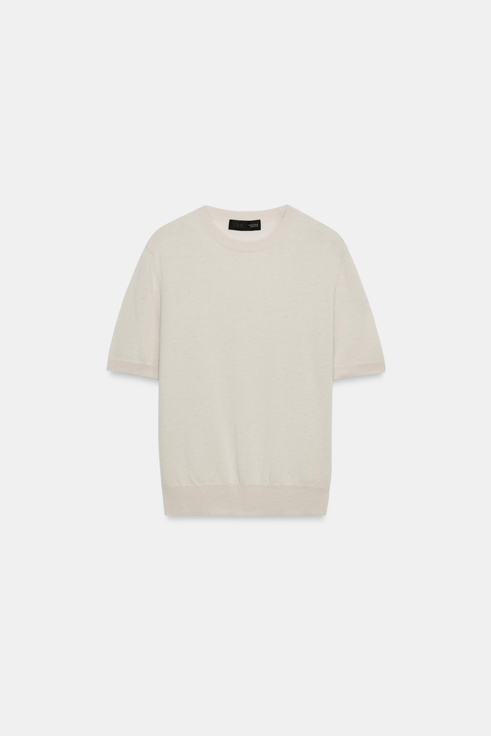 СВИТЕР ИЗ 100% ШЕРСТИ С КОРОТКИМ РУКАВОМ — ZARA