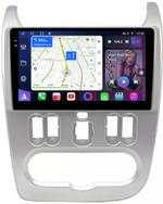 Магнитола для Renault Logan/Sandero 1 2009-2014 - FarCar S500-TS10 монитор 9.5" QLED на Android 14, Быстрая, CarPlay, 4G SIM-слот