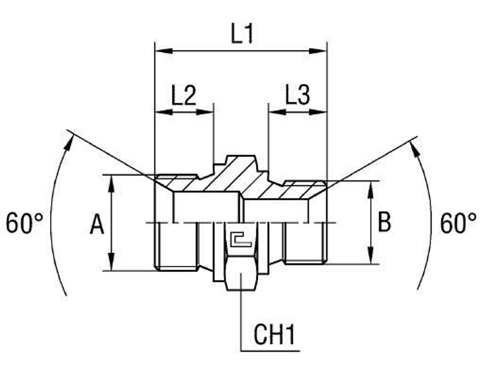 Соединение P BSP 3/8 - 16х1.5