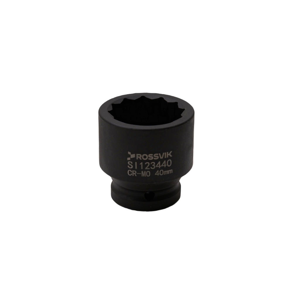 SI123440 Головка торцевая ударная 12-гранная ROSSVIK 3/4", 40мм