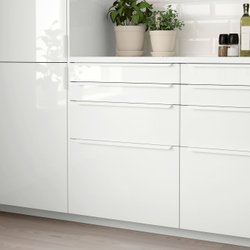 IKEA RINGHULT  (ИКЕА РИНГХУЛТ)  -  Фасад ящика - глянцевый белый 40х10 см