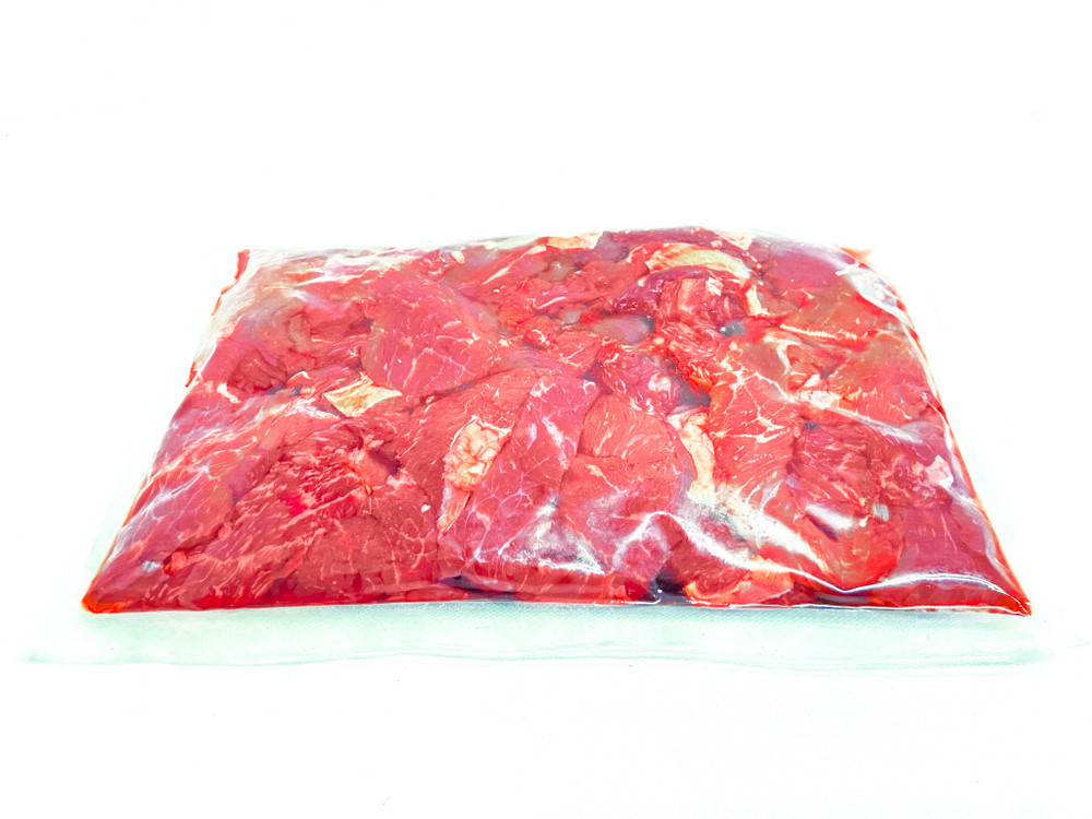 Биффстроганов из мраморной говядины, 600г, ВУ, ПОРЦ, ROSSO -з