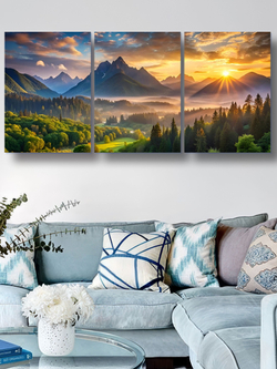 Картина Тень над равниной модульная 50x70см 3шт.