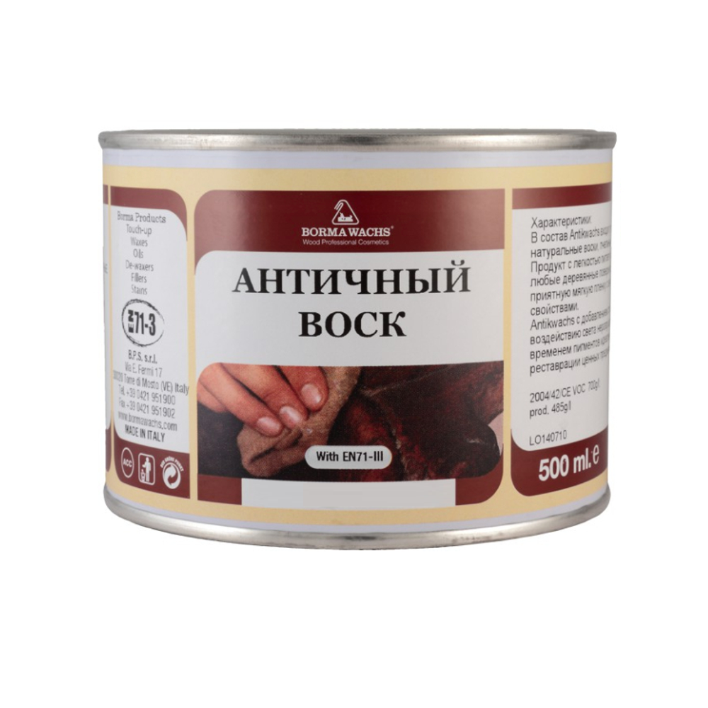 Новинка! Воск античный Borma ANTIK WAX 500 мл цвет 52 темный дуб для внутренних работ 3410