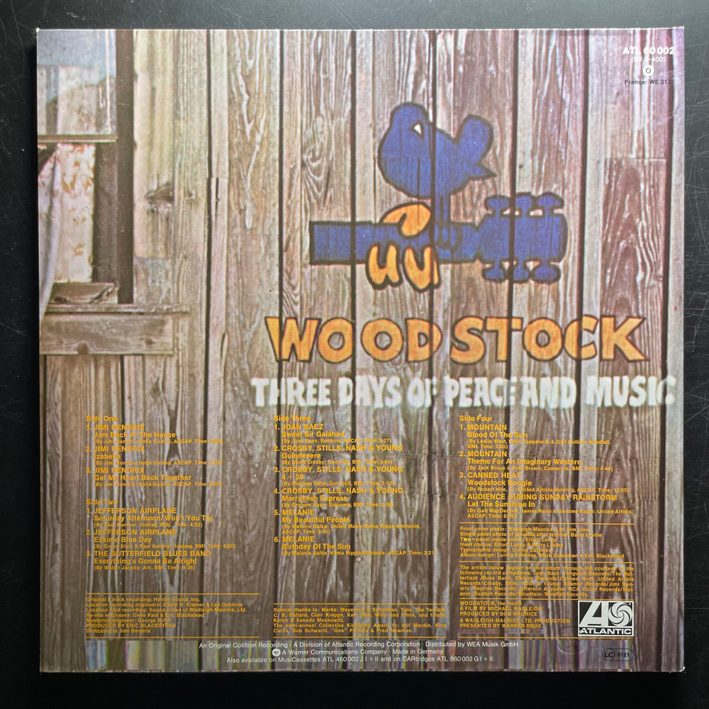 Woodstock Two 2LP (Германия)