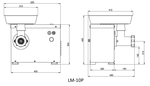 Промышленная мясорубка Koneteollisuus Oy (KT) LM-10P