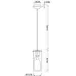Подвесной светильник Arte Lamp ARIES A8983SP-1PB, 1хE27