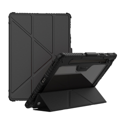Чехол книжка от Nillkin для планшета Samsung Galaxy Tab S9 и Tab S10 FE, серия Bumper Pro Case-Multi Angle Folding Style, с защитной шторкой для камеры