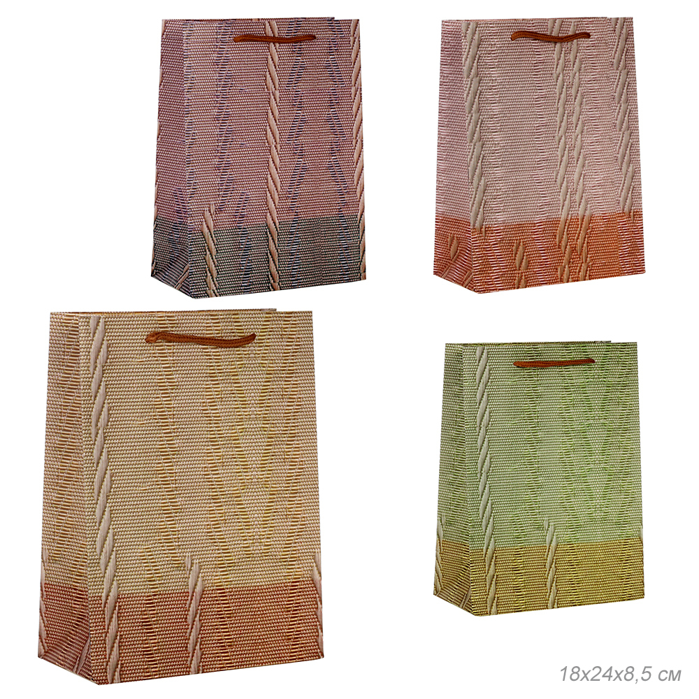 Пакет подарочный 18x24x8,5 / 24815S /уп 12/720
