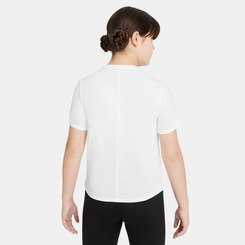 Футболка для девочки теннисная Nike Dri-Fit One SS Top GX G - белый