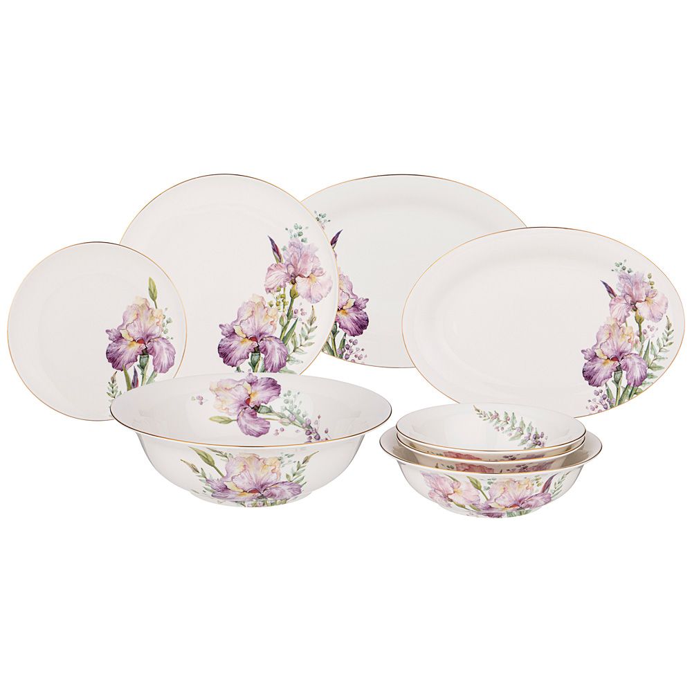СЕРВИЗ ОБЕДЕННЫЙ LEFARD "IRISES" НА 6 ПЕР. 23 ПР. (КОР=1НАБ.)