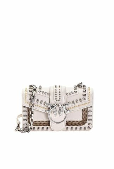 MINI LOVE BAG MIX STUDS - beige