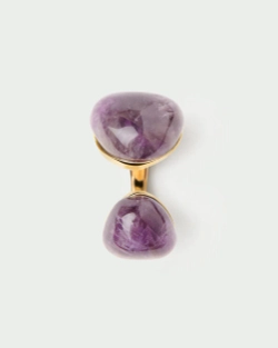 Кольцо Amethyst Gravity серебро 925 пробы покрытое золотом