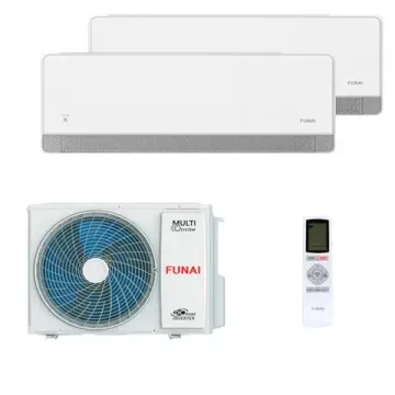 Мультисплит система на 2 комнаты Funai RAM-I-KMS25HP.W01/S x 2 / RAM-I-2OK40HP.01/U