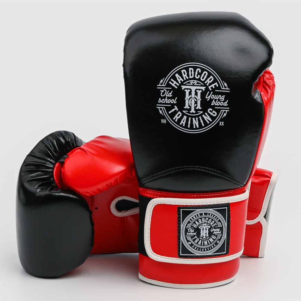 Боксерские перчатки Hardcore Training HardLea Black/Red